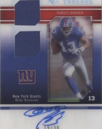 2009 SP Threads Ramses Barden #RT-RB