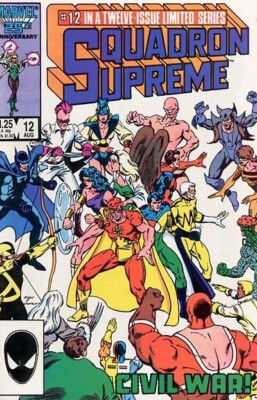 SQUADRON SUPREME #12 VF, Limited Series, Direct Marvel Comics 1986 Stock Image