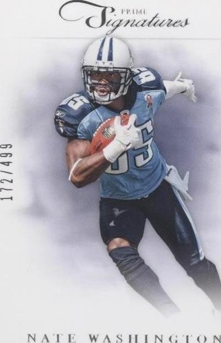 2012 Panini Prime Signatures Nate Washington #87