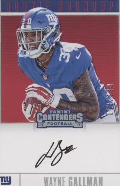2017 Panini Contenders Wayne Gallman #RR-WG