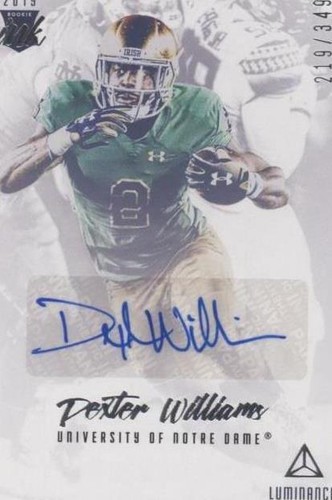 2019 Panini Luminance Dexter Williams #RI-DW