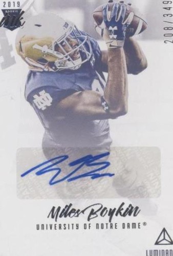 2019 Panini Luminance Miles Boykin #RI-MB