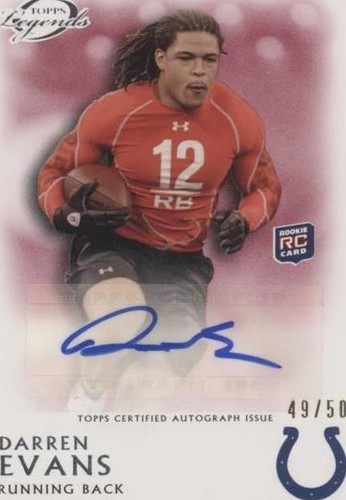 2011 Topps Gridiron Legends Darren Evans #RA-DE