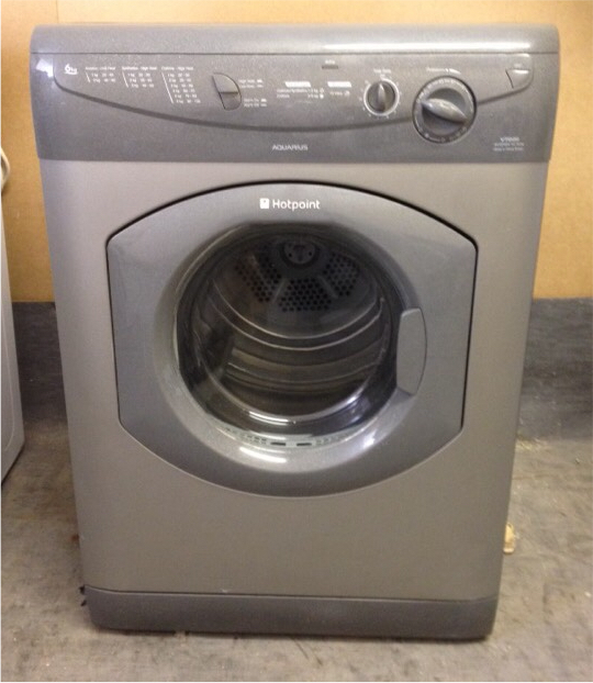 Silver Hotpoint 6kg set and sensor vented tumble dryer, model