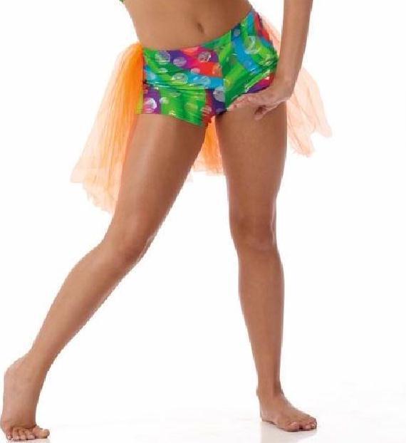 Allegria Child & Adult Dance Costume SHORTS with BACK SKIRT ONLY New Closeout