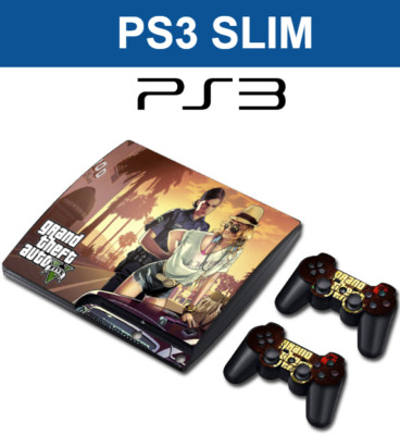 PS3 SLIM EDITION Themed Decal Sticker Skin  Wrap Vinyl + Controller