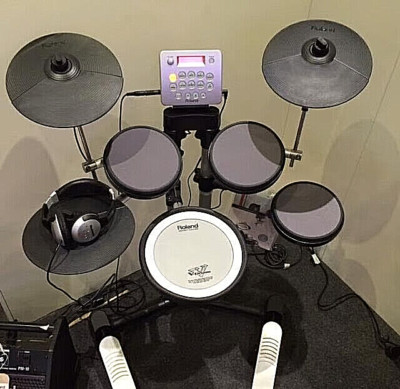 ROLAND HD-3 DRUM KIT @SPARE PARTS @ SNARE KICK RIDE TOM CLAMP MODULE LOOM CYMBAL