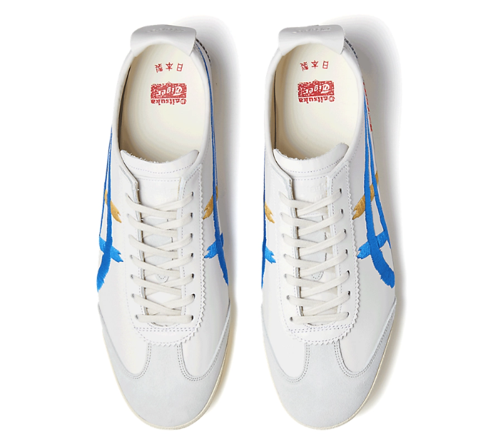 Pre-owned Onitsuka Tiger Nippon Made Mexico 66 Deluxe 1181a119 101 White/blue In Box