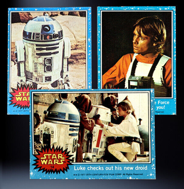 1977 TOPPS STAR WARS Trading Cards - BLUE Series 1 - U Pick 1977 TOPPS STAR WARS Trading Cards - BLUE Series 1 - U Pick