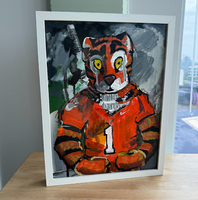 Clemson ''Retro Tiger Mascot''  | 12x16 Original by Brandon Thomas