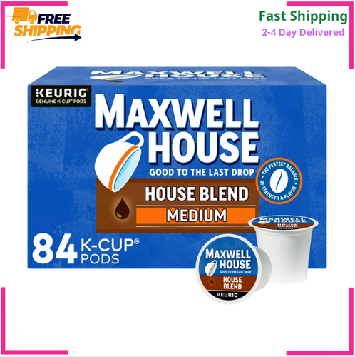 Maxwell House House Blend Medium Roast K-Cup® Coffee Pods, 84 ct. Box
