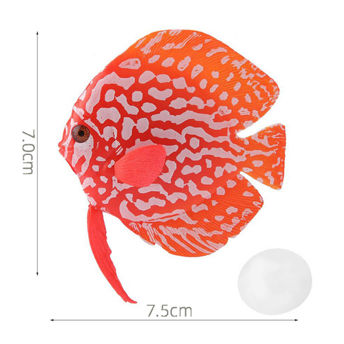 3pcs Aquarium Landscaping luminous silicone simulation angelfish surgeon fish