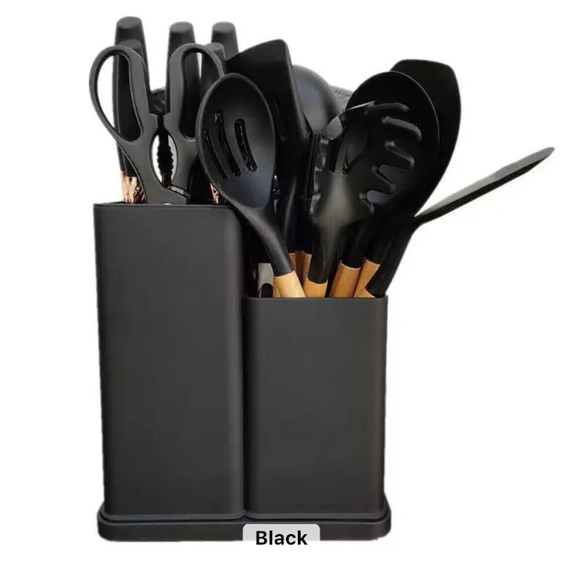 19 Piece Silicone Cooking Utensils Kitchen Utensils Set Heat Resistant Gifts/US