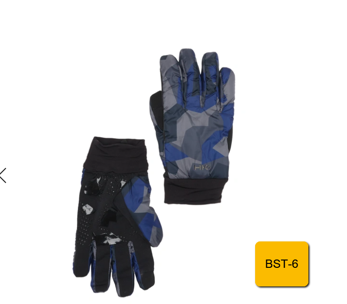 HAWKE & CO. Lightweight Nylon Patterned Gloves In Fractal Camo S/M