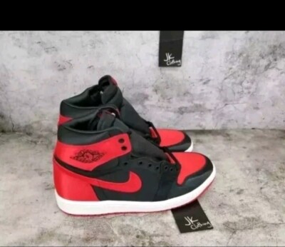 Air Jordan 1 Retro High OG Satin Bred Womens Size 11.5 FD4810-061 Mens Size 10