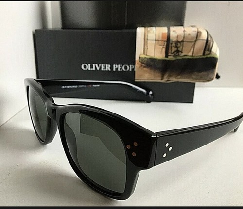 Pre-owned Oliver Peoples Polarized  Ov 5242s 1005/p2 Jannsson Sun 51mm Black Sunglasses