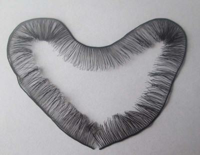 Black Eyelash 20cmlength 6mmwide  fits Reborn Baby Doll BJS SD Baby doll part