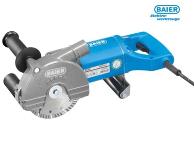 Baier Diamant-Mauernutfräse BDN 452 mit Steg + 2 Diamantscheiben Silber