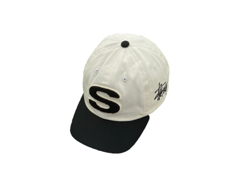 NEWERA キャップ　白黒　STUSSY レア Stussy Chenille S Low Pro Cap Natural / Fashion