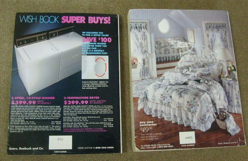 Sears Catalogs Wish Book 1992 Spring/Summer 1993 Vintage Collector catalogs