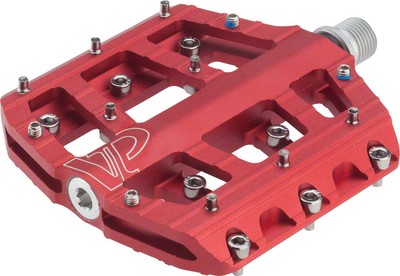 VP Components Vice Trail Pedals - Platform, Aluminum, 9/16'', Red