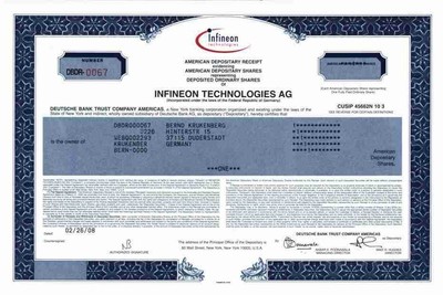 Infineon Technologies AG Februar 2008 Siemens München New York MikroChips ADS #
