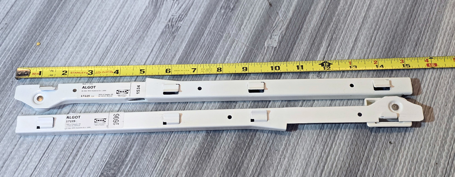 IKEA ALGOT Rails (1 Set) Sliding Pull-out Basket / Bin