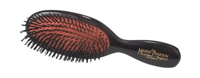 ヘアブラシ・コーム MASON PEARSON POCKET BRISTLE DARK RUBY Mason Pearson Handy Travel Bristle & Nylon Hair Brush, Dark