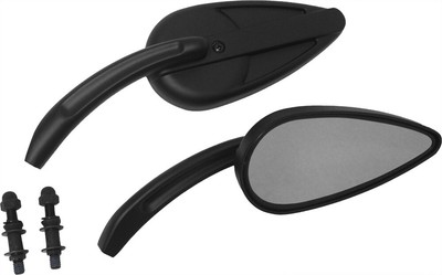 Hard Drive Black Vintage Mirrors Harley Davidson FLD Dyna Switchback 2012-2016