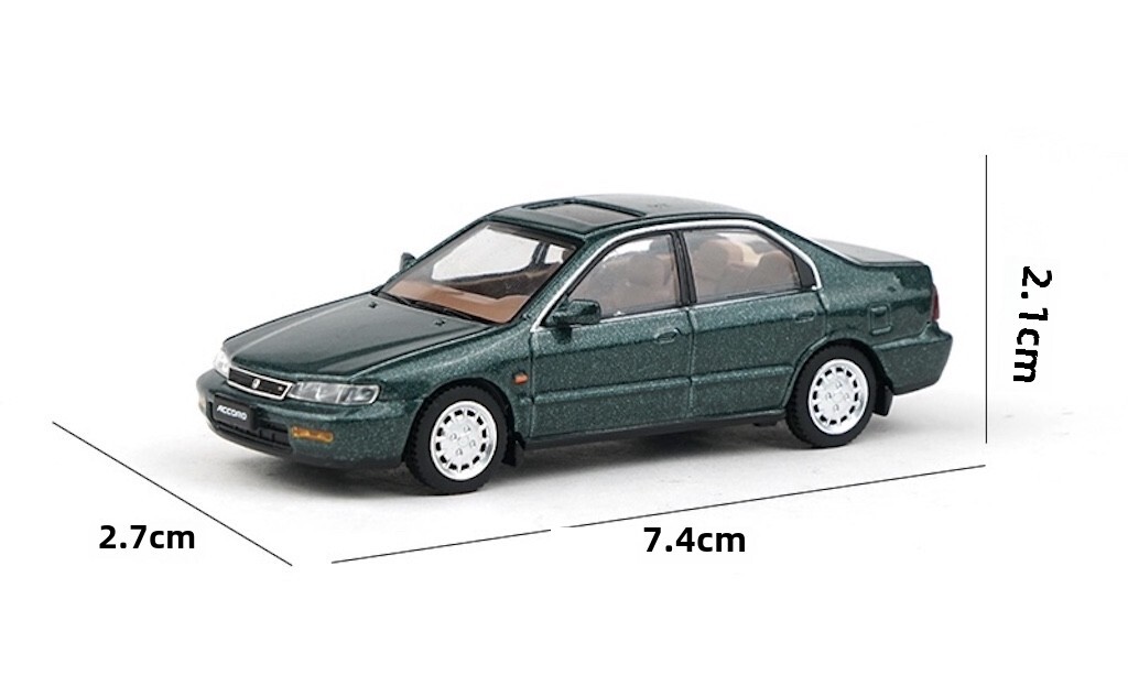 1:64 Scale 1990s Honda Accord CD5 Green - XCARTOY JDM