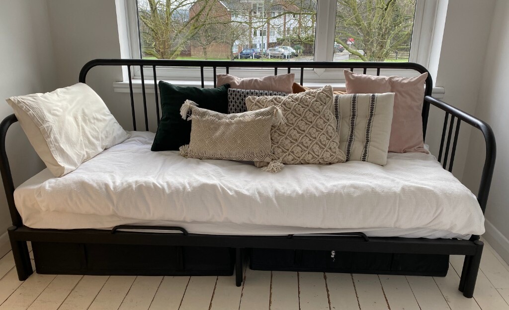 iKEA double bed frame and mattresses for sale in London Gumtree