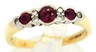 Ruby & Diamond Ring 18ct Yellow & White Gold Fine Wedding Jewellery Band Size M.JPG