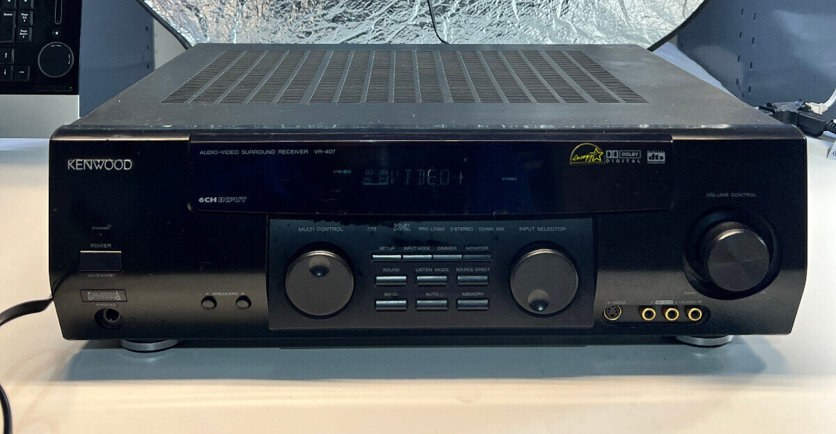 KENWOOD VR-407 Audio Video Surround Sound Stereo Receiver KENWOOD VR-407 Audio Video Surround Sound Stereo Receiver