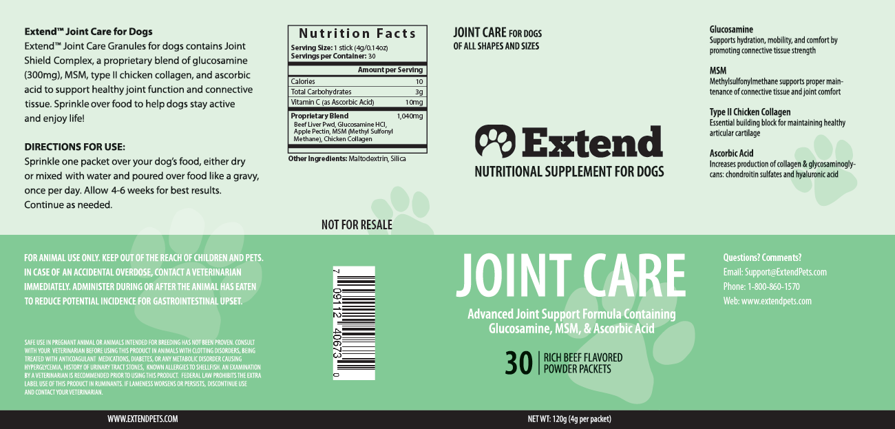 Extend Joint Care For Dogs 2 Month Supply - Many Back Guarantee -  New