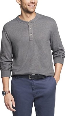 

IZOD Мужская футболка на пуговицах с длинными рукавами и морской водой, 45GK338