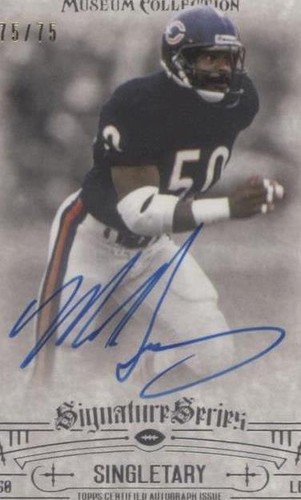 2014 Topps Museum Collection Mike Singletary #SSA-MSI