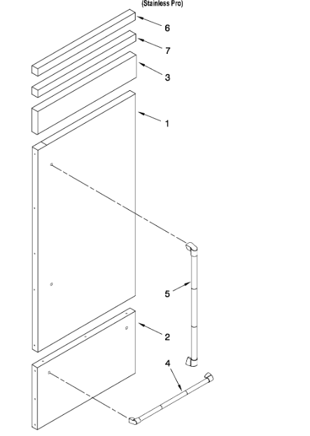 Jenn-Air Refrigerator Door Panel Kit JPK36BNXWES00 Brand New in Box