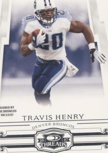 2007 Donruss Threads Travis Henry #54