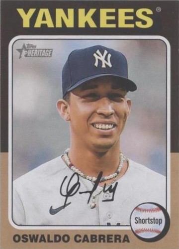 2023 Topps Heritage OSWALDO CABRERA Real One Autograph