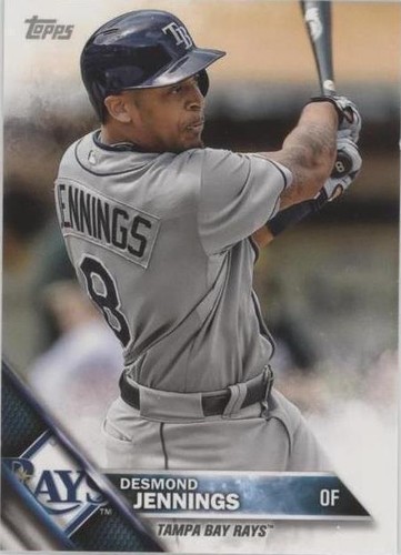 2016 TOPPS #618 DESMOND JENNINGS TAMPA BAY RAYS | eBay