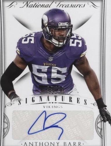 2015 Panini National Treasures Anthony Barr #SIG-AB