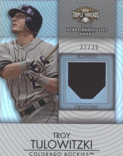 2012 Topps Triple Threads - Troy Tulowitzki #TTUR-155