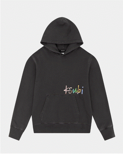 Pre-owned Ksubi Hoodie Kulture Kash Faded Black