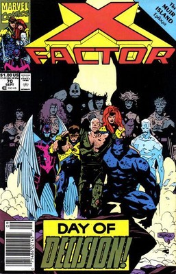X-Factor #70 (Newsstand) FN; Marvel | Peter David Mike Mignola - we combine ship