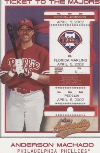 2002 Fleer Authentix - Anderson Machado #151