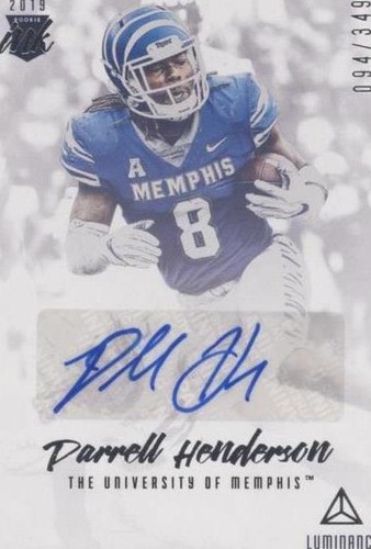 2019 Panini Luminance Darrell Henderson #RI-DHE