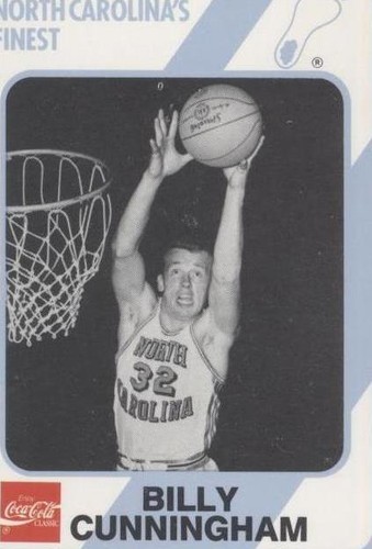 1989-90 Collegiate Collection/Coca-Cola North Carolina's Finest - Billy Cunningham #38