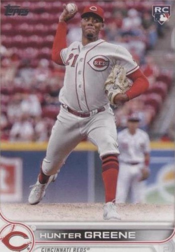 2022 Topps Update US267 Hunter Greene Rookie Debut