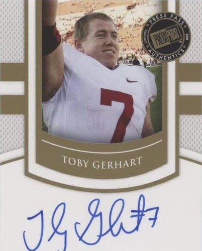 2010 Press Pass Portrait Edition Toby Gerhart #SS-TG