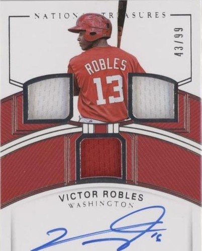 2018 Panini National Treasures - Victor Robles #RTM-VR